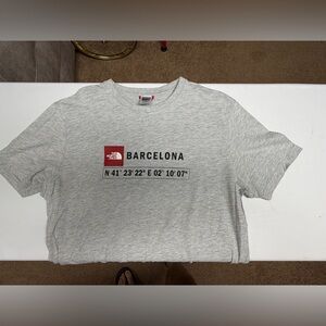 The North Face Light Gray Barcelona Tee